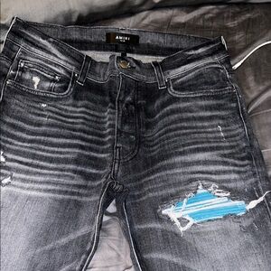 AMIRI Black Skinny Distressed Jeans